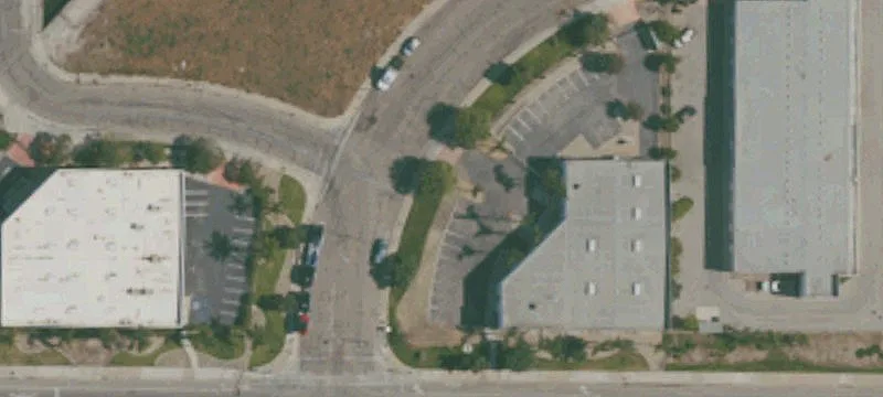 Warehouse Building with Fenced Parking