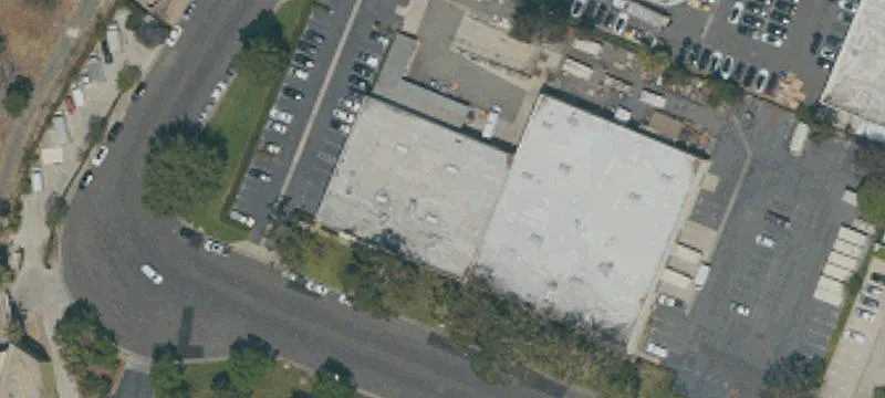 Industrial Building on Corner Lot