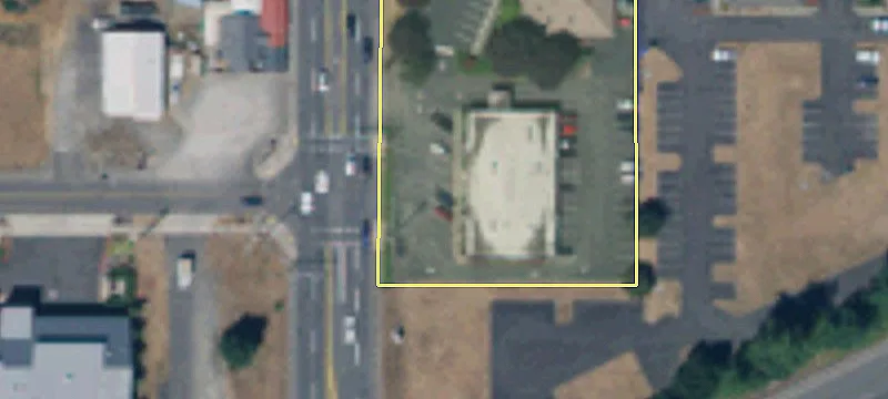 High-Visibility Building in Commercial District