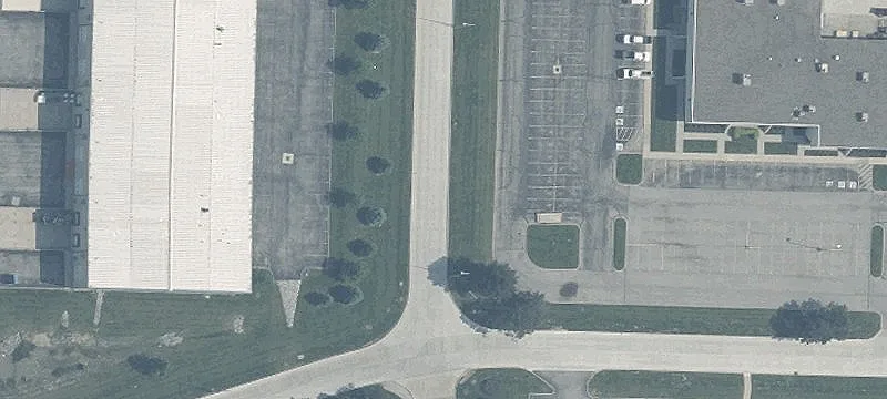 Columbus Warehouse with Freeway Signage