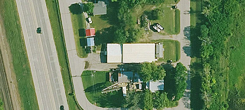 Warehouse and House on Land