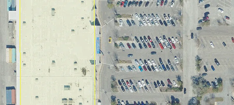Retail Center Shadow Anchored by Walmart