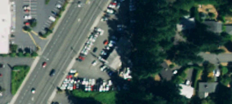 Highway Frontage Used Car Lot