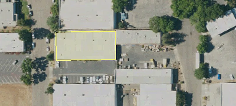 Warehouse with Fenced Parking Lot