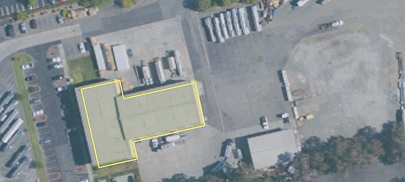Secured Industrial Site with Warehouse