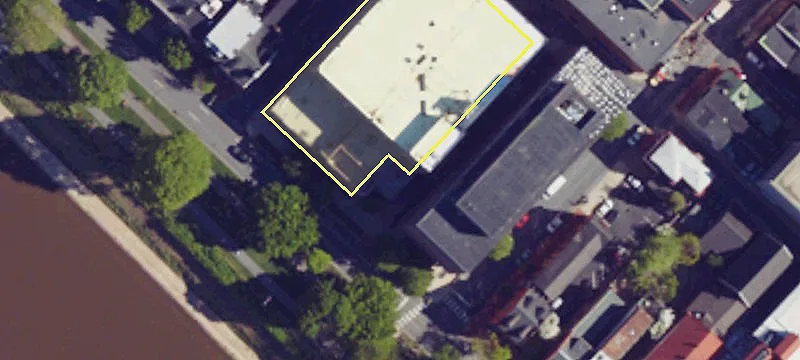 Riverfront Office Building with Parking