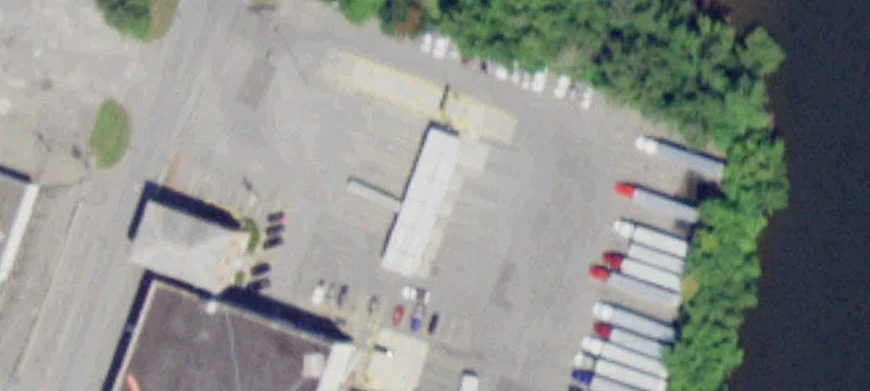 Four-Story Warehouse with Unloading Ramp