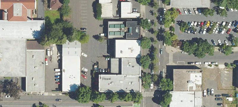 Restored Brick Building in Albina