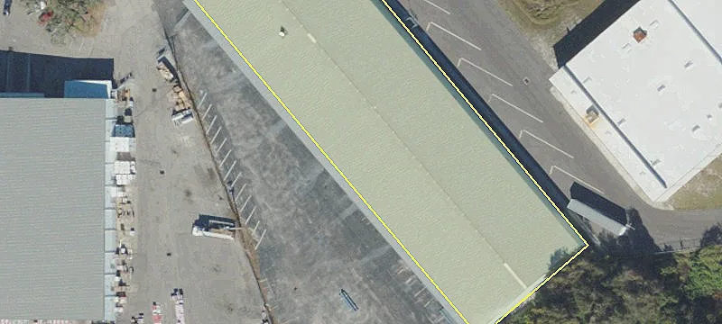 Industrial Warehouse with Fenced Storage
