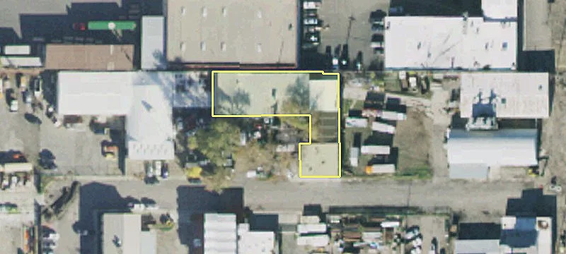 Warehouse Building with Fenced Yard