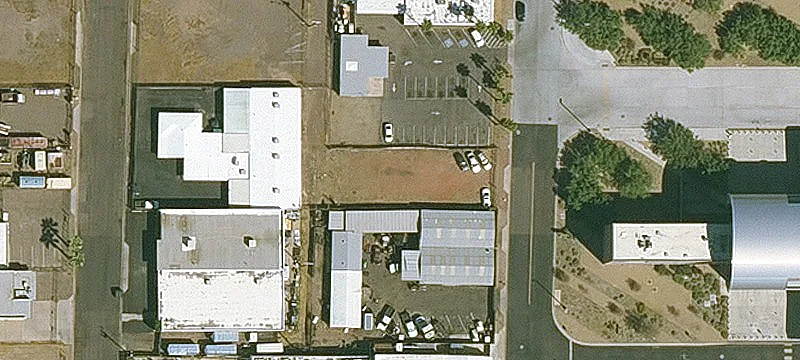 Fenced Storage Lot Near Airport