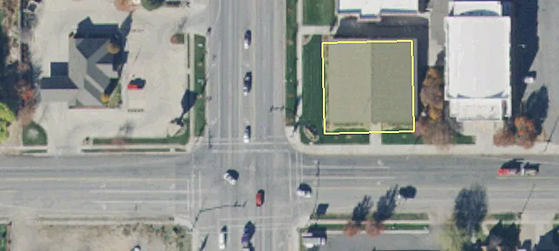 Fenced Storage Yard Near Freeway