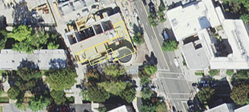 Corner Bank Building with Drive-Thru