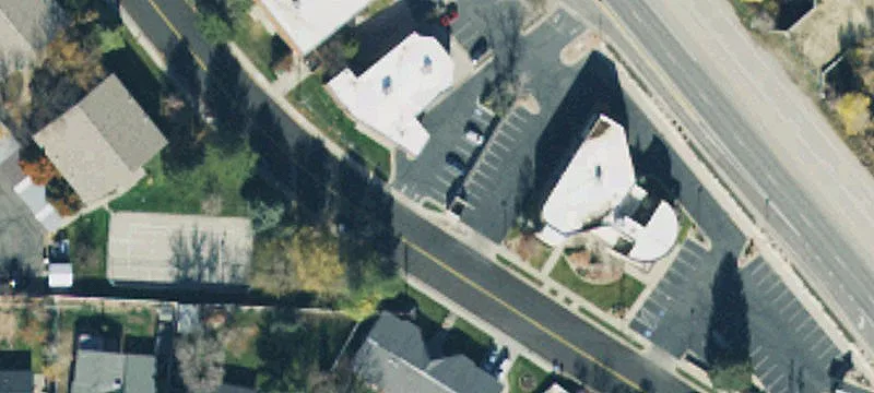 Two-Story Building with Drive-Thru Lanes