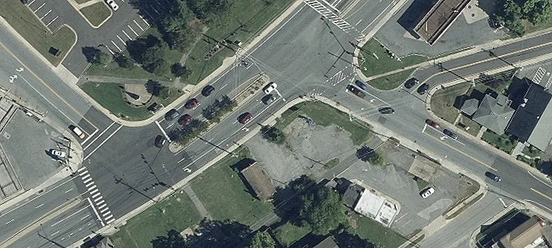 Retail/Office Building with Industrial Land