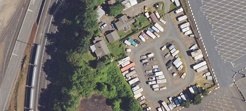 Fenced Storage Facility with Residence