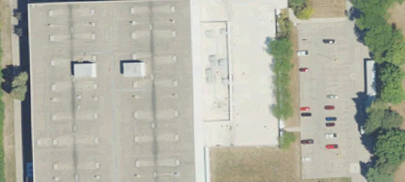 Industrial Manufacturing Facility with Cranes