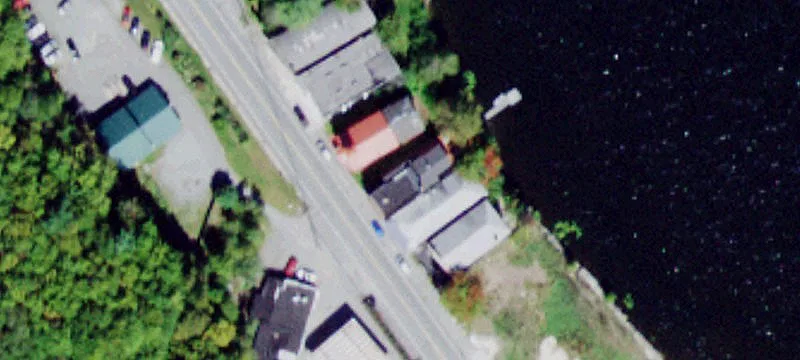 Lakefront Commercial Building with Apartment