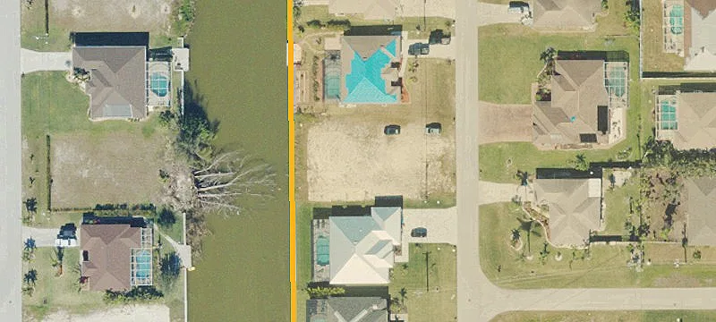 Cleared Lot with Seawall Installed
