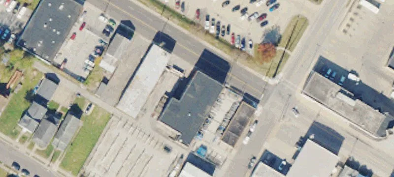 Warehouse with Fenced Storage Yard