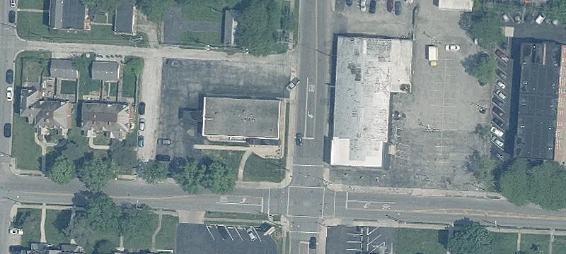 Two-Story Office Building on Corner Lot