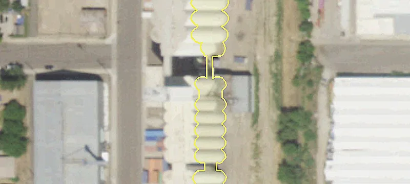 Operational Silo Facility with Rail