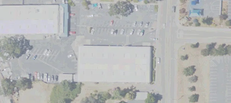 Steel Building with Roll-Up Door
