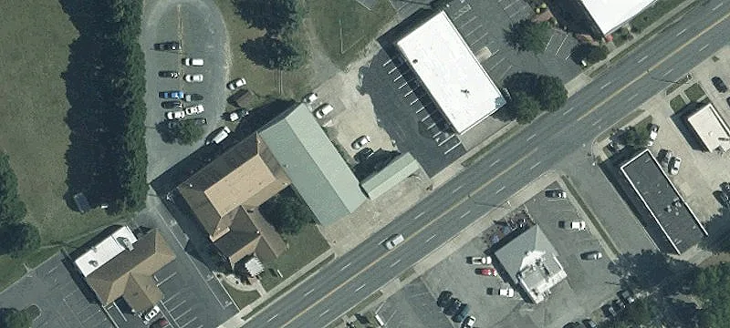 Two-Story Building Near Downtown