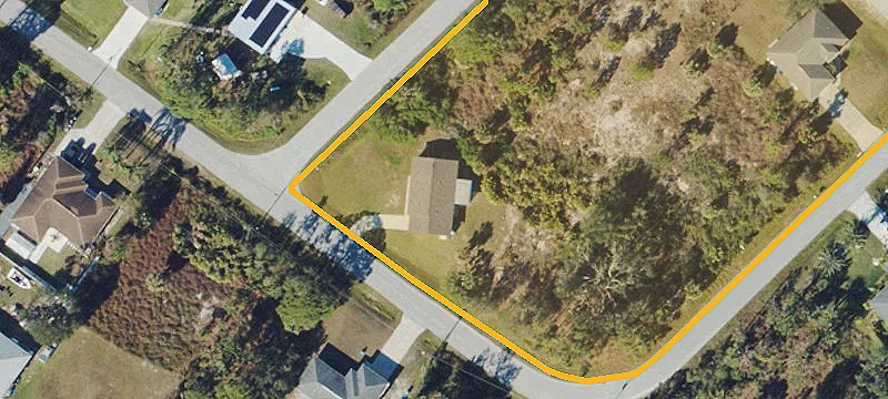 Oversized Buildable Corner Lot