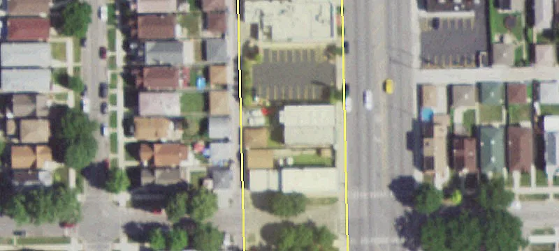 Two-Story Brick Building on Pulaski
