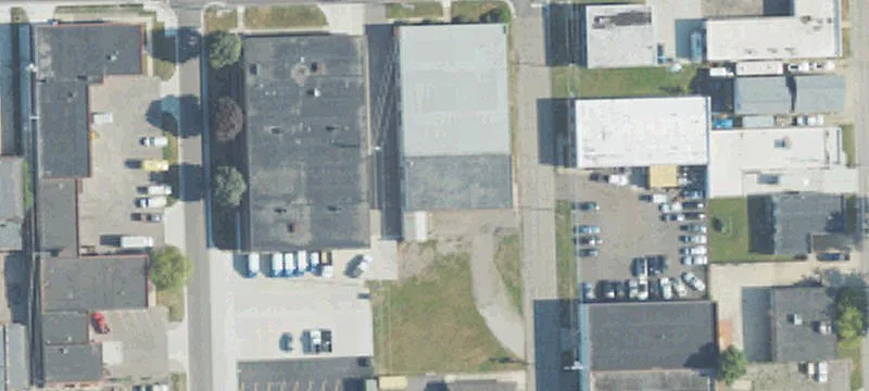 Ferndale Industrial Building with Cranes
