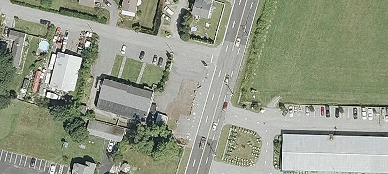 Commercial Lot with Storage Shed