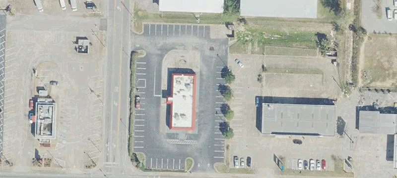 Corner Lot Drive-Thru Restaurant