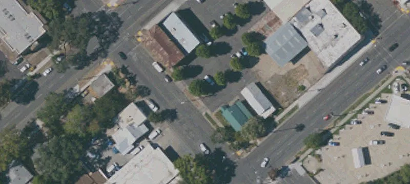 Mixed-Use Buildings on Corner Lot