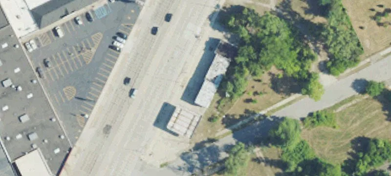 Detroit Gas Station with Garage