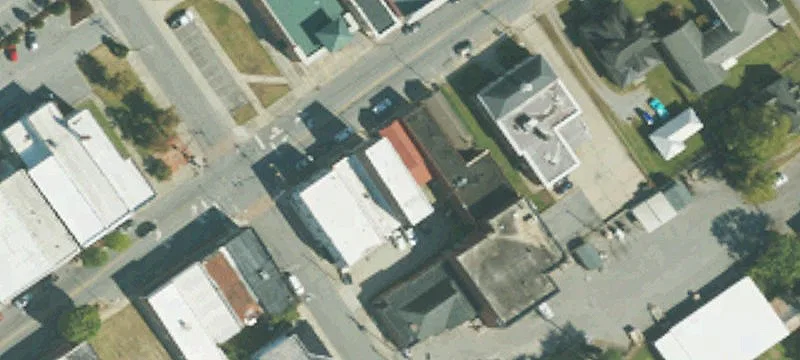 Downtown Building with Storefront Showcase