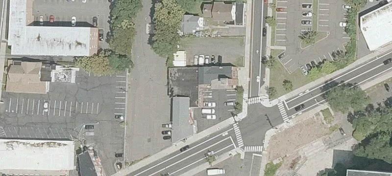 Mixed-Use Building Near Train Station