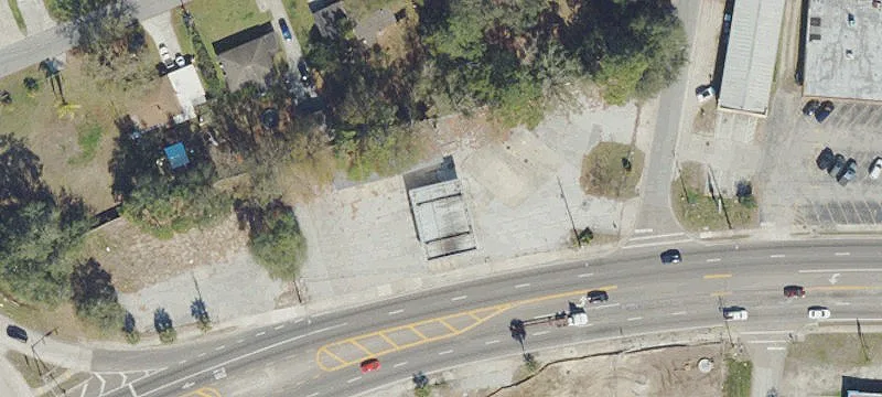 Vacant Gas Station on Emerson