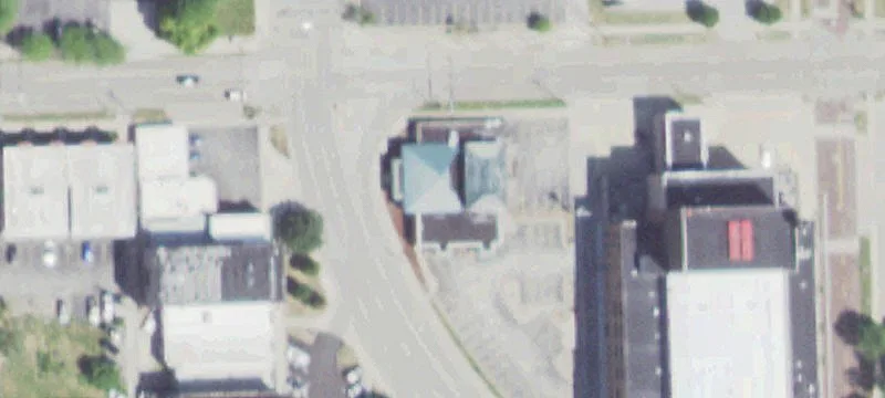 Downtown Bloomington Building with Parking