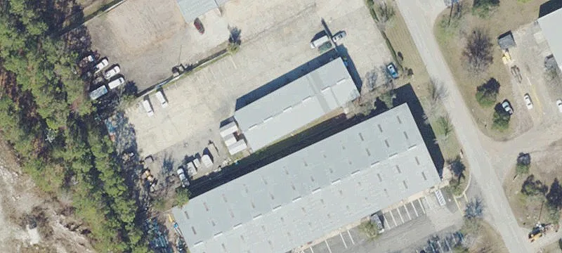 Warehouse with Gated Storage Lot