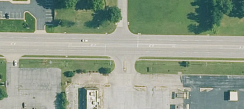 Sprawling Commercial Building on Large Lot