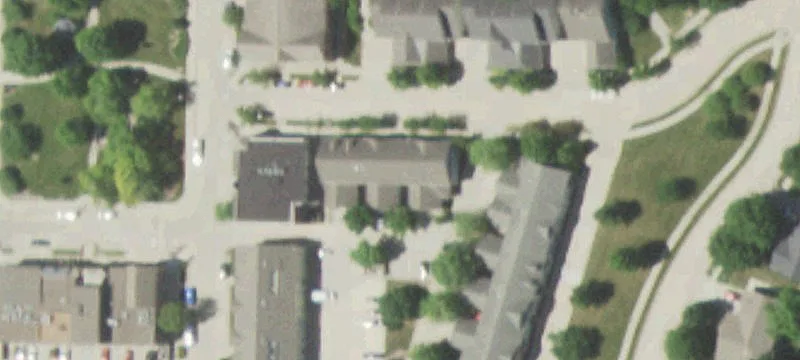 Town Square Building in Village