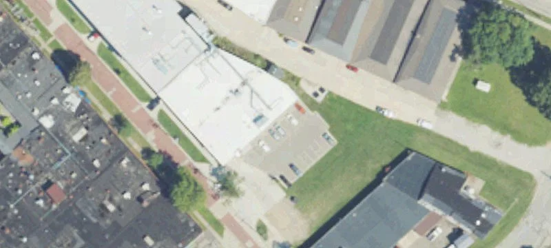 Commercial Building Near Railroad Station