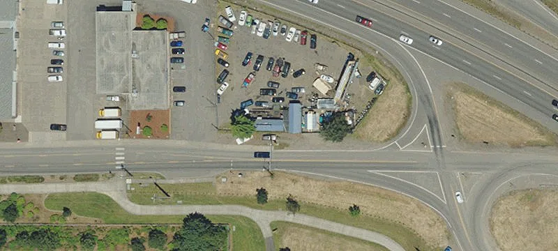 Secured Lot with Office Trailer