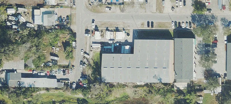 Freestanding Building with Outdoor Storage