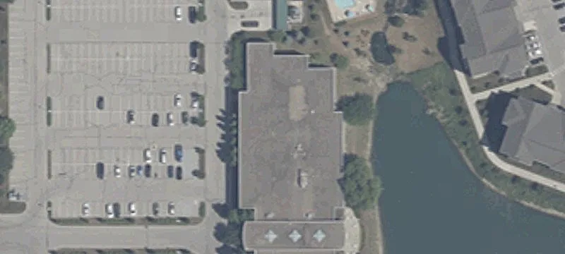 Office Building with Lake Views