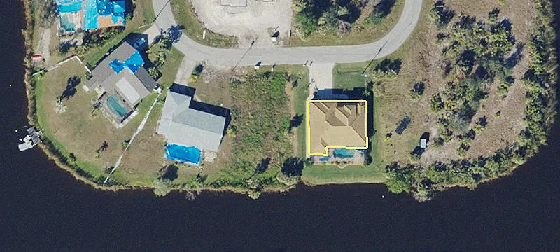 Cleared Canal-Front Vacant Lot
