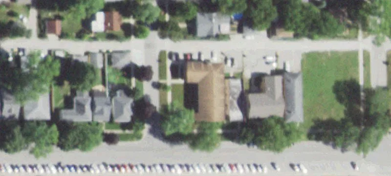 Westmont Apartment Building Near Train