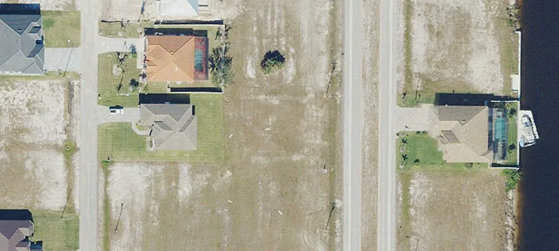 Vacant Land Near Waterfront Homes