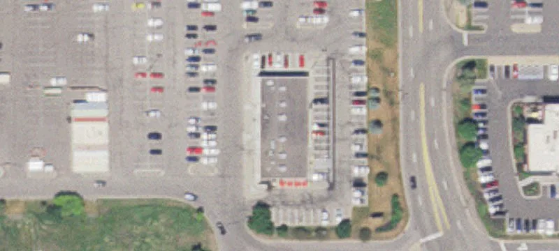 Retail Center at Busy Intersection